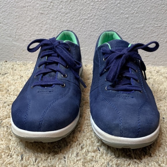 Duluth Trading Co royal blue suede lace up casual trainers sneakers size 8 M - Picture 9 of 11
